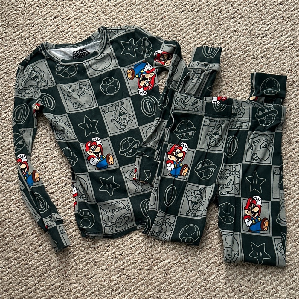 Nintendo Kids Pajama Set - Black and Blue